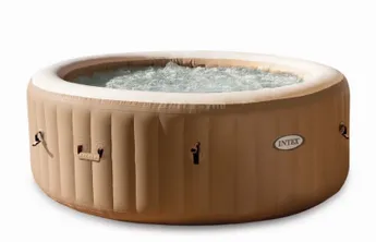 STRUCTURE SPA A BULLES GONFLABLE INTEX ROND BEIGE 6 PLACES - 12106 (SANS BLOC MOTEUR)